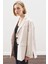 Oversıze Kesim Blazer Ceket Bej 5