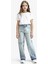 Kız Çocuk 90's Wide Leg Geniş Paça Okul Jean Pantolon F7540A825AU 1