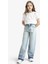 Kız Çocuk 90's Wide Leg Geniş Paça Okul Jean Pantolon F7540A825AU 2