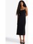 Bodycon Vücudu Saran İnce Askılı Midi Elbise F9263AX25WN 2