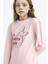 Kız Çocuk Pijama Takımı Baskılı Uzun Kollu Üst Desenli Uzun Alt F6215A825WN 5