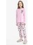 Kız Çocuk Kuromi Pijama Takımı Uzun Kollu Üst Uzun Alt 1