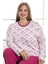 Büyük Beden Pamuklu 2 Iplik Kışlık Uzun Kollu Pijama Takımı 2