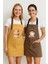 Kumaş Mutfak Önlüğü Seti 2'li Leke Tutmaz Su Itici %65 Pamuk %35 Polyester Cupcake & Coffee Şef Önlük 1