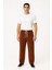Erkek Fitilli Kadife Cepli Buggy Pantolon Oversize Rahat Kalıp - Kahverengi 1