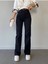Winner Solmayan Siyah Salaş Palazzo Denim Pant. Jean 2