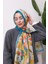 Floral Akrilik Desenli Dijital Soft Şal 1
