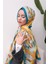 Floral Akrilik Desenli Dijital Soft Şal 5