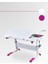 Sirius Simple Kız Çocuk Çalışma Masası, Eğimli Yükselebilir Çalışma Masası - 120x75 Cm, Beyaz/Fuşya 4