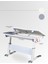 Sirius Simple Ergonomik Çocuk Masası Yükseklik Ayarlı ve Eğimli Modern Masa - 120x75 Cm, Ekru/Gri 4