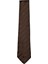 Koyu Kahverengi Çizgili 8 Cm Genişliğinde Klasik Kravat 4
