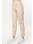 Yüksek Bel Likralı Ekru Mam Jean Esnek Kot Pant. 2