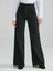 Tommytom Solmaz Siyah Likralı Bol Paça Jean - Salaş Wide Leg Kot Pant. () 1