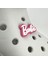 Terlik Süsü ve Aksesuarı , Çanta Süsü – Jibbitz 3D Barbiee Yazı Logo Figür Aksesuar 4