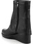 Siyah Hakiki Deri Kadın Bot & Bootie K02724360003 3