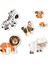 İlk Magnet Puzzle 12-36 Ay Eğitici Oyun 24 Parça Hayvan Figürleriyle 4