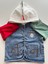 BeU Kids OV-7227 Erkek Çocuk %98 Pamuklu Rainbow Denim Hoodie Ceket 4