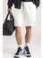 Jordan Brooklyn Fleece Men's Shorts Erkek Pamuklu Şort Beyaz 3