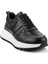 Siyah Hakiki Deri Erkek Sneaker E01401011343 2