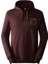 Fine Erkek Kahverengi Kapüşonlu Hoodie 1