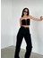 Tommy1 Julia 90's 90's Christian 90's Siyah Likralı Palazzo Salaş Paça Süper Yüksek Bel (New) 1