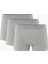 EzoWear Erkek 3'lü Gri Boxer Seti - Nefes Alan Kumaş 1