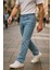 Cedy Denım Erkek Yüksel Bel Bol Kesim Boru Paça Kot Pantolon Reguler Fit Jean C336 1