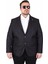 Mocgrande Erkek Büyük Beden 4 Drop Blazer Oskar Ceket 500607 Sıyah 1