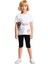 Kız Çocuk Pamuklu Örme Takım Oversize T Shirt ve Esnek Tayt ile Enerjik Günler Kaliteli Şık 1