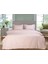 Point Çift Kişilik Nevresim Seti %100 Pamuk Fırfırlı Pembe 1