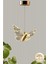 Kelebek Model Gold Kaplama 3 Renk Metal Salon Mutfak Oturma Yatak Odası Modern LED Sarkıt Avize 2