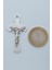Hz. İsa Haç Gümüş Kaplama Düz Zincir Kolye 4