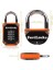 Paket Fortlocks Kilit, Fitness Stüdyosu Kilitli Bölmeler Için, 4 Haneli, Sağlam, Hava Koşullarına Dayanıklı, Sertleştirilmiş Paslanmaz Çelik, Dış Mekan Asma Kilit, Sıfırlanabilir Şifre, Turuncu 2
