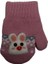 Spteks Kitti 1-3 Yaş Bebe Şeker Pembe Renk Maskotlu Örme Eldiven 6