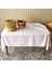 Soft Elegant Masa Örtüsü - Beyaz - 140X200 cm 1