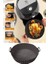 Silikon Airfryer Kabı, Yapışmaz Airfryer Kalıbı, Isıya Dayanıklı Yanmaz Kolay Temizlenebilen Pişirme Kabı Siyah Renk 2