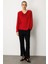 Kadın Degaje Yaka Saten Bluz 3019 Kırmızı 3