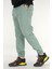 Erkek Mint Jogger Pantolon Rahat Kesim Pamuklu Lastikli Paça Ipli 6