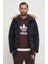 Paveric Fur Parka Opsiyonel Kürklü Kapüşonlu Regular Fit Uzun Erkek Mont Siyah 4