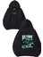 Ice Cube Tasarım Baskılı Oversize Siyah Kapüşonlu Sweatshirt 1