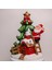 Dekoratif Işıklı Dağ Evi Noel Baba Tasarımlı Yılbaşı Hediye Dekor | LED Işıklı Noel Süsü 2