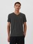 Erkek Siyah Gap Logo Everyday Soft T-Shirt 6