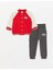 Lcw Baby Kırmızı Bisiklet Yaka Uzun Kollu Baskılı Erkek Bebek Sweatshirt ve Pantolon 2'li Takım 1