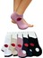 Kadın Patik Çorap – 12’li Paket (Zarif Gül Taşlı Model, Karışık Asorti) 2