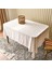 Soft Floral Devore Masa Örtüsü - Krem - 140X200 cm 2