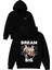 Dream Bıg Tasarım Baskılı Oversize Siyah Kapüşonlu Sweatshirt 1