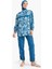 Regular Fit Su Itici 3'lü Desenli Burkini Tesettür Mayo Takım E7996AX25HS 1