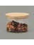 Home Bambu Kapaklı Borosilikat Cam Kase - Şeffaf / Açık Kahverengi - 365 ml 2