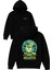 Mojıta Tasarım Baskılı Oversize Siyah Kapüşonlu Sweatshirt 1