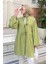 Ön Bağlamalı Iki Parça Ceket Yağ Yeşili 2